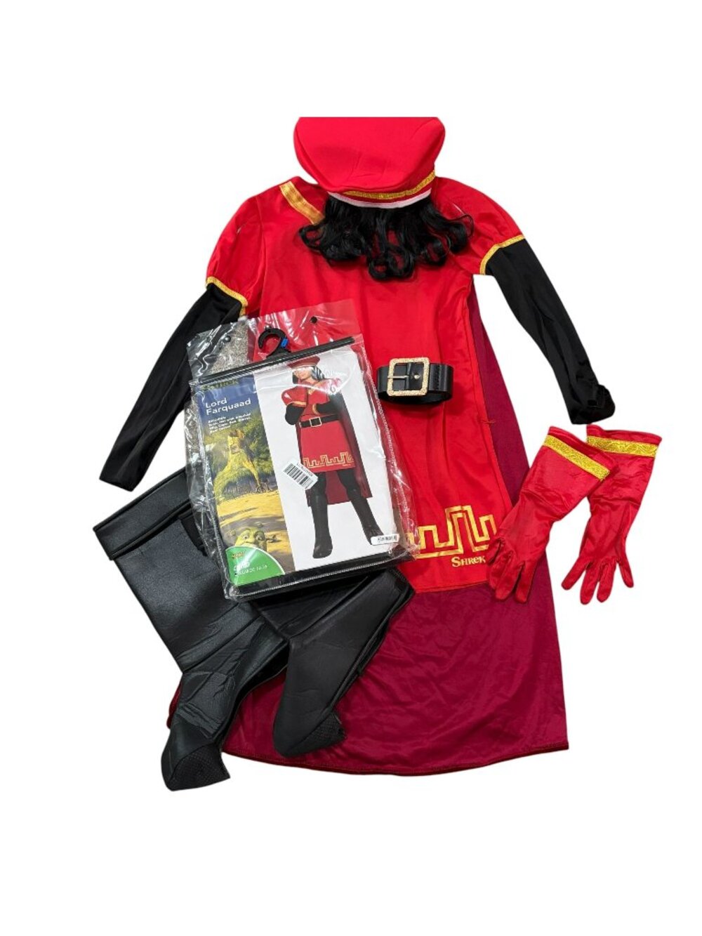 Kids Lord Farquaad Costume Shrek Size X-Large 14-16